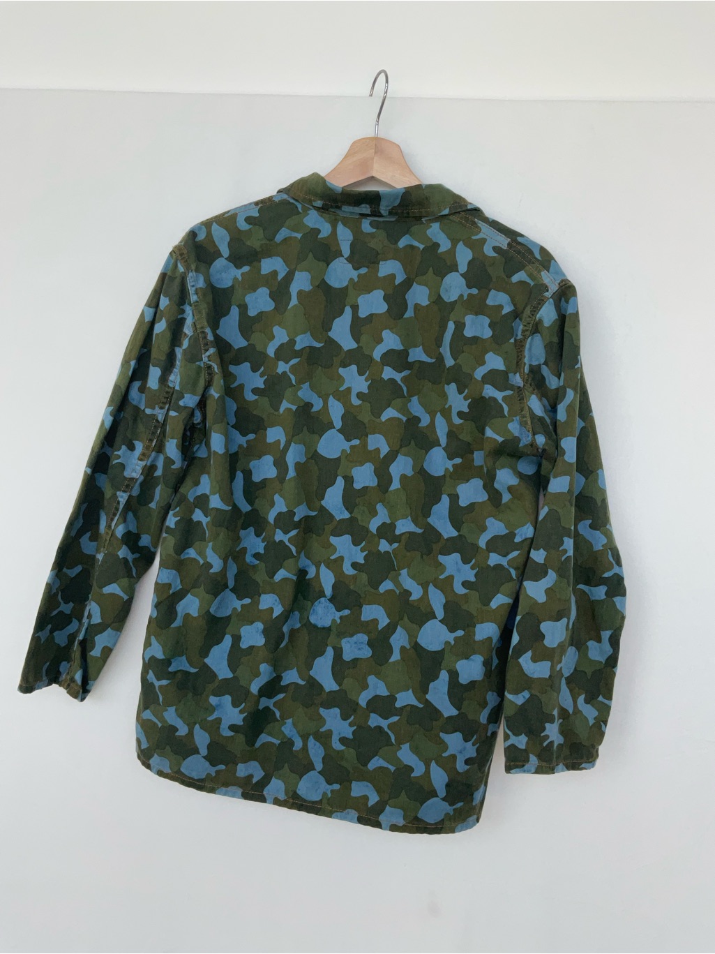 Imogene + Willie Blue & Green Camouflage Field Jacket — image 4 of 7